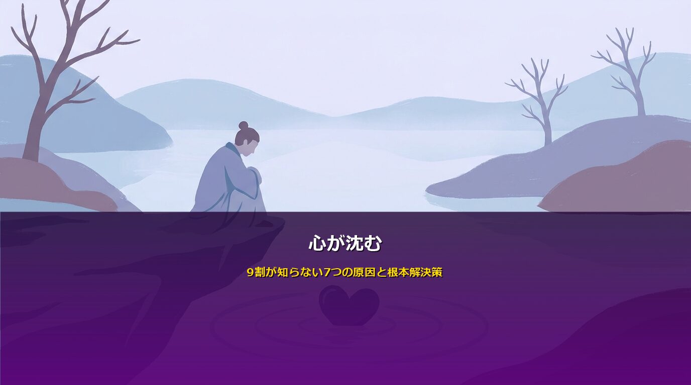 心が沈む原因と対処法のイメージイラスト