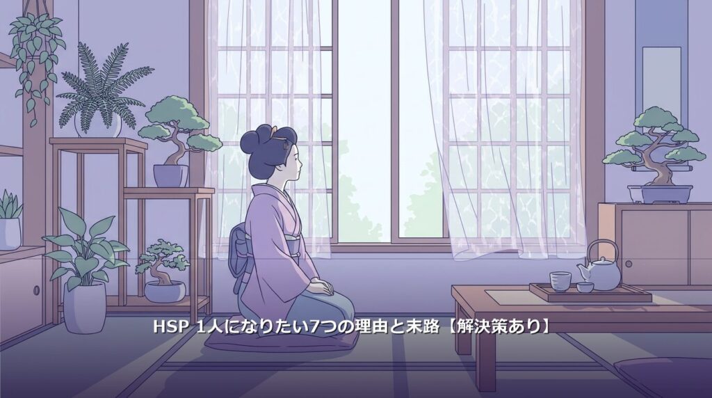 HSP 1人になりたい7つの理由と末路を解説するアイキャッチ画像