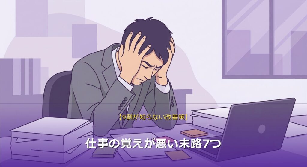 仕事の覚えが悪い末路7つ【9割が知らない改善策】アイキャッチ