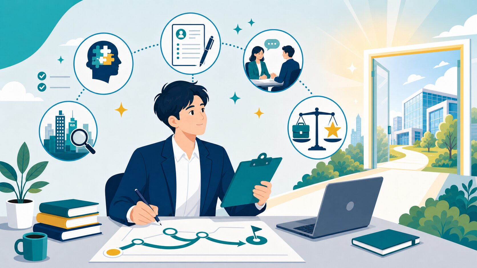 まとめ:社会人5年目の転職は「準備」で9割決まるのイメージ図解