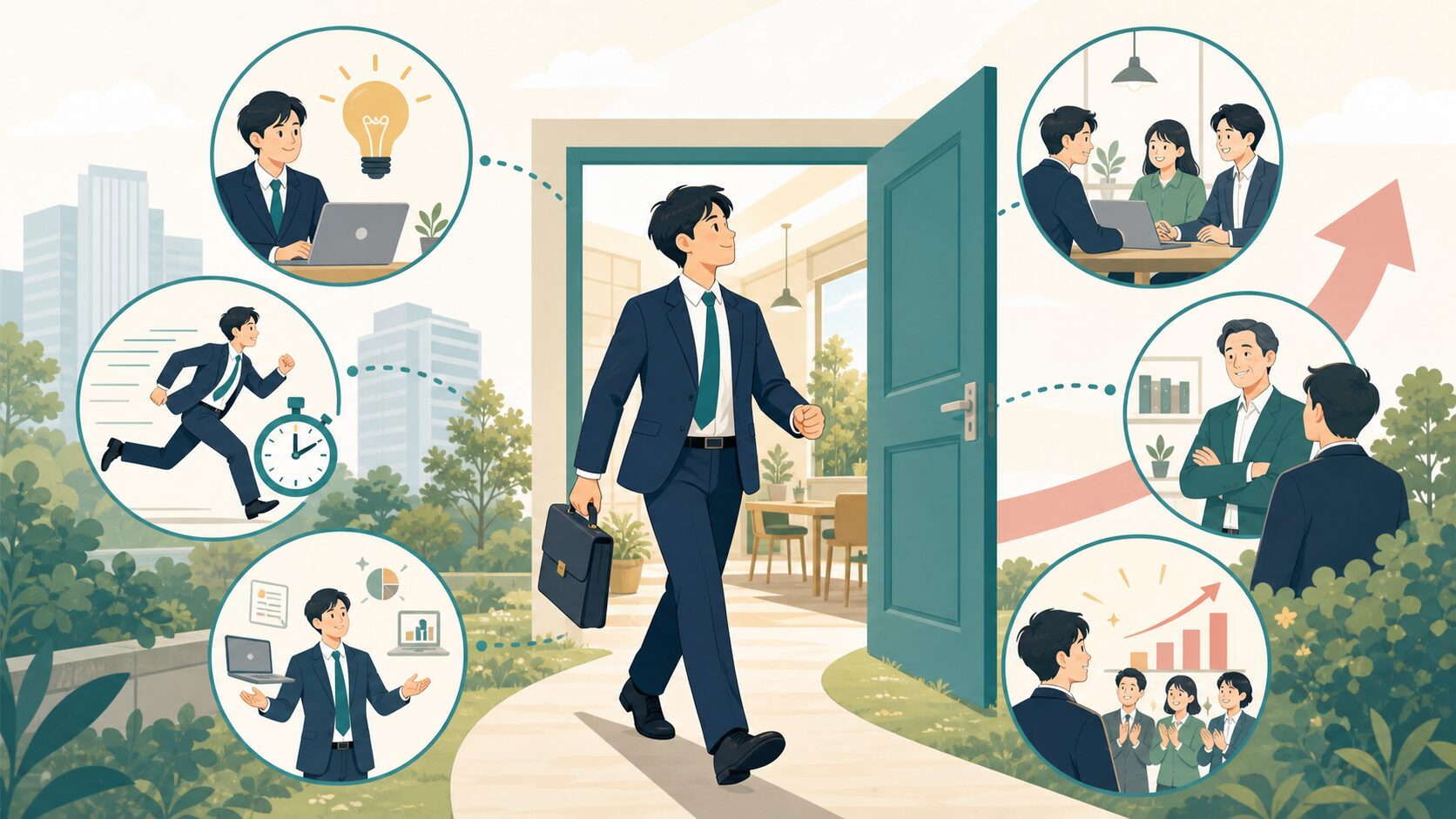 中小企業へ転職するメリットを表した図解