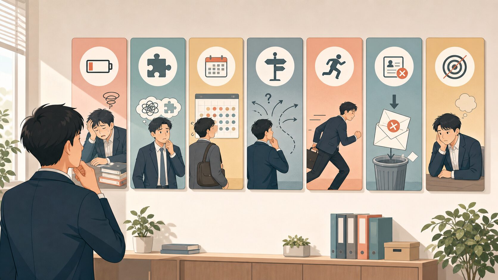 転職で何社受けるかを誤った時に起きやすい末路7つの図解