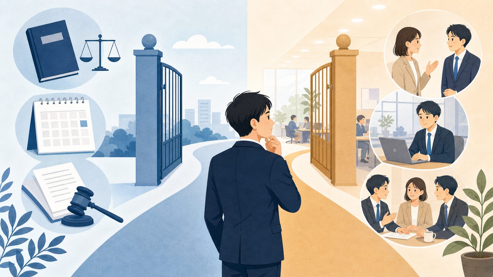 転職先が決まる前に言う必要があるのかを整理する図解