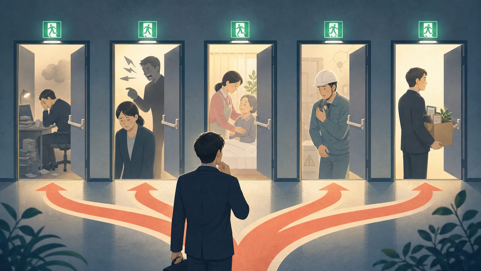先に退職する方が現実的な例外を示す図解