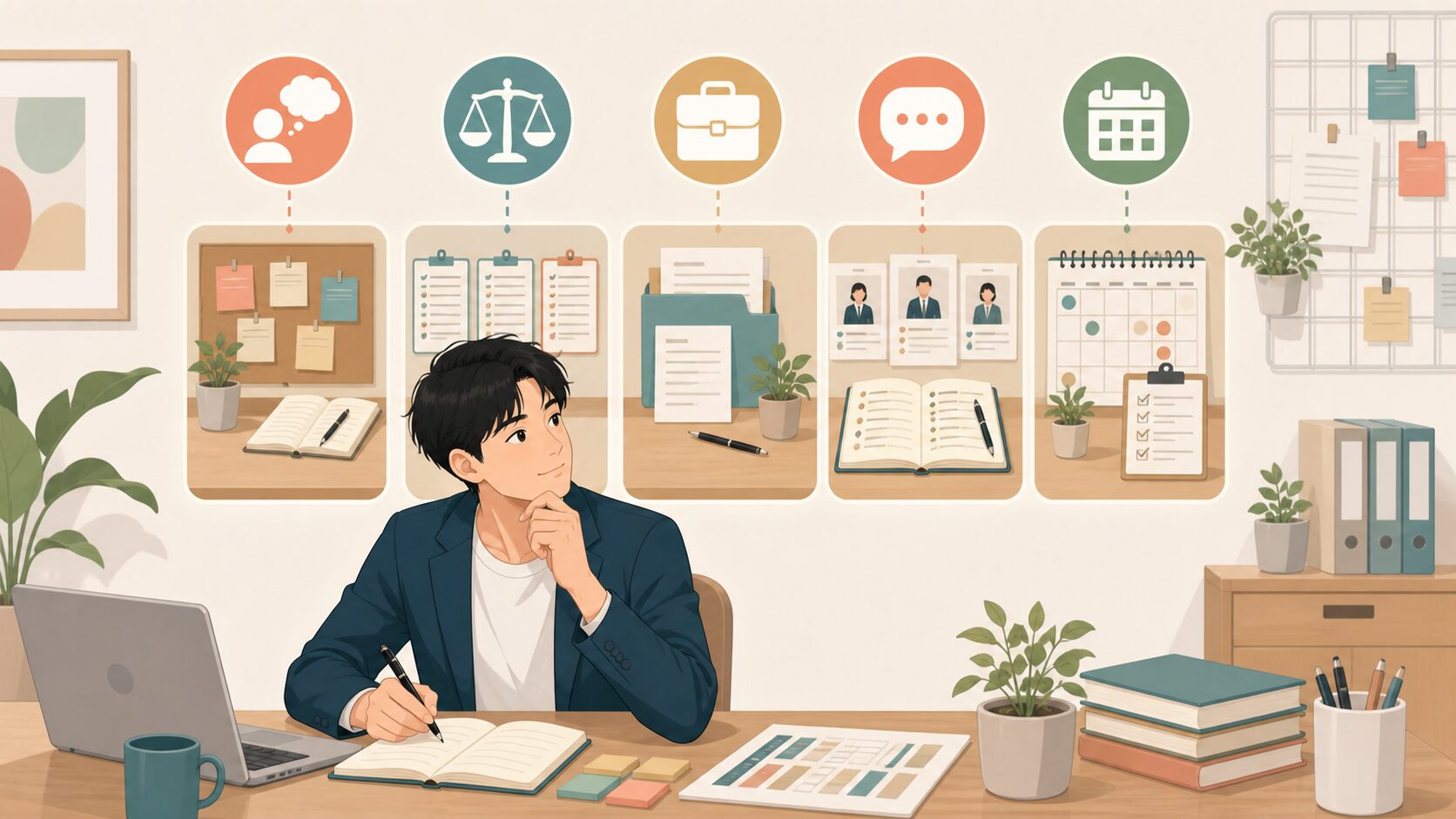 応募社数と一緒に整えるべき準備5つの図解