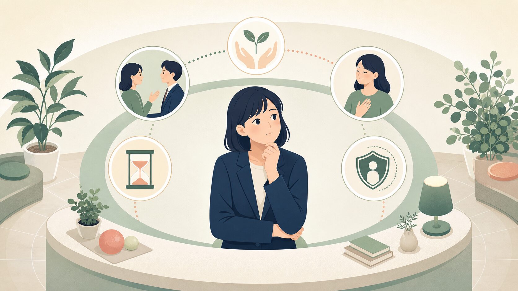 転職先が決まる前に言う時のFAQ図解