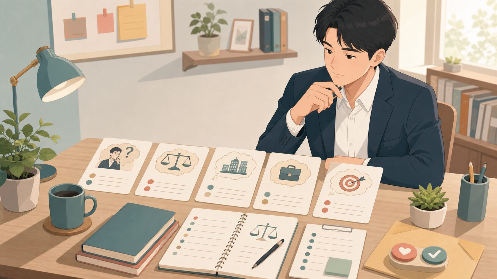 転職で何社受けるかのよくある質問を整理する図解