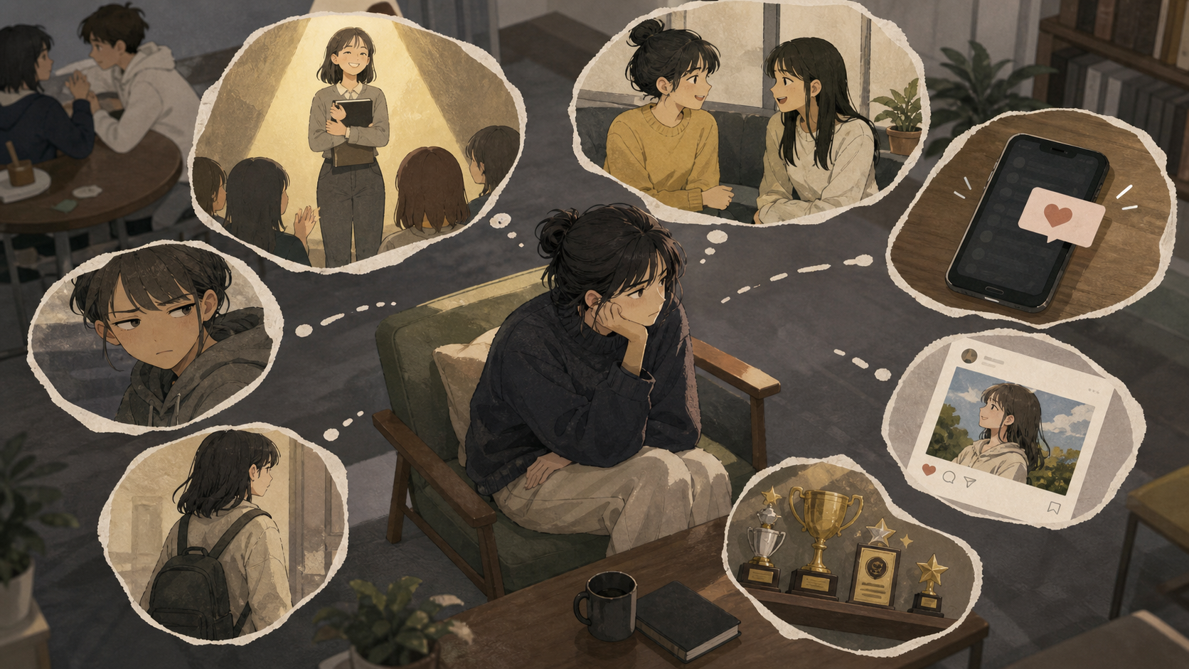 嫉妬深い人育ちに出やすい特徴7つの図解