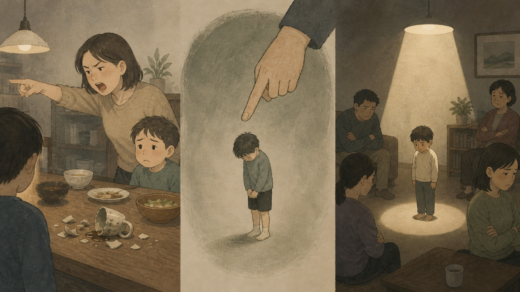 人のせいにする人がそう育ちやすい背景3つの図解