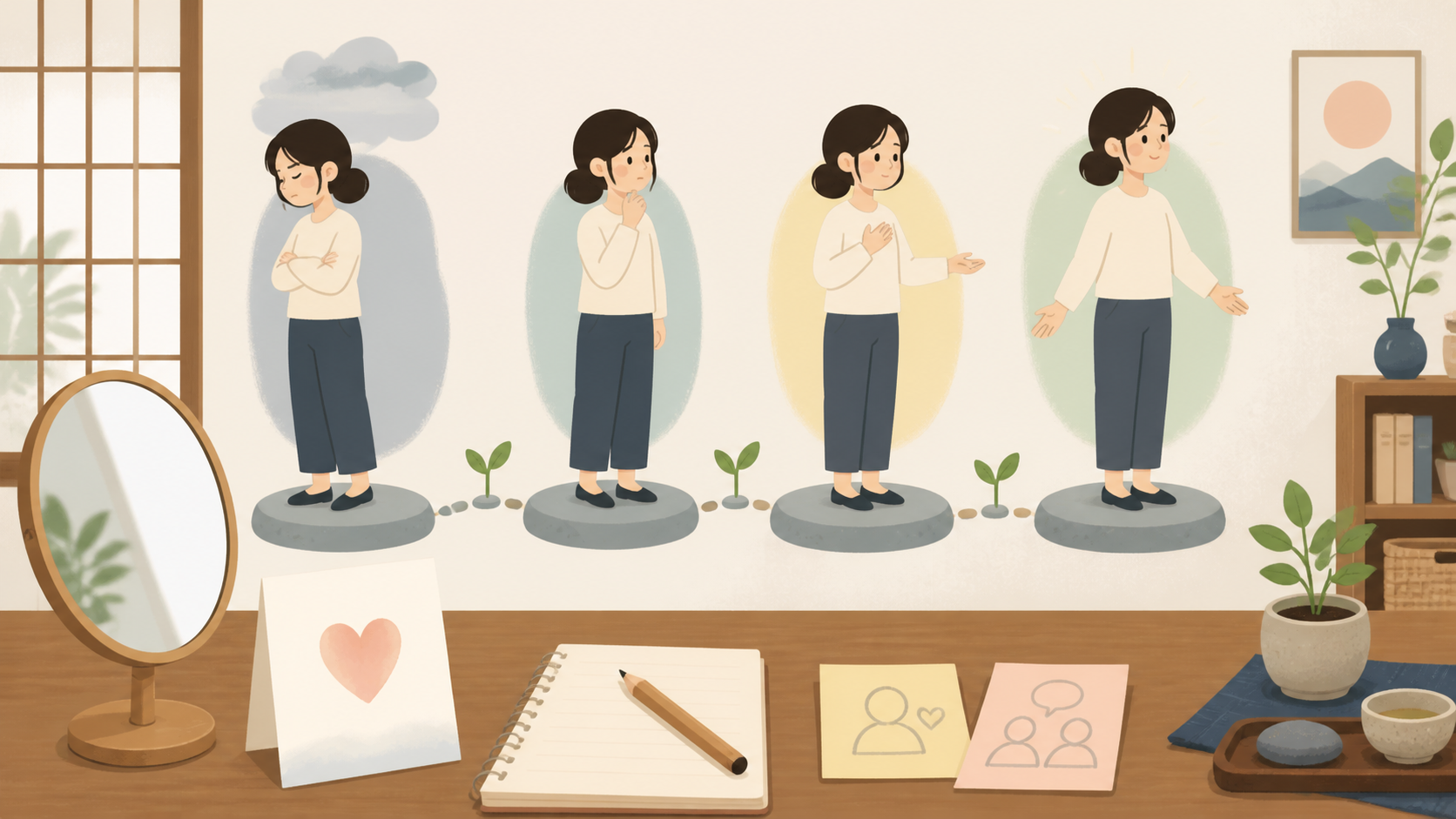 自分が言い訳ばかりする側かもと思った時の直し方4ステップの図解