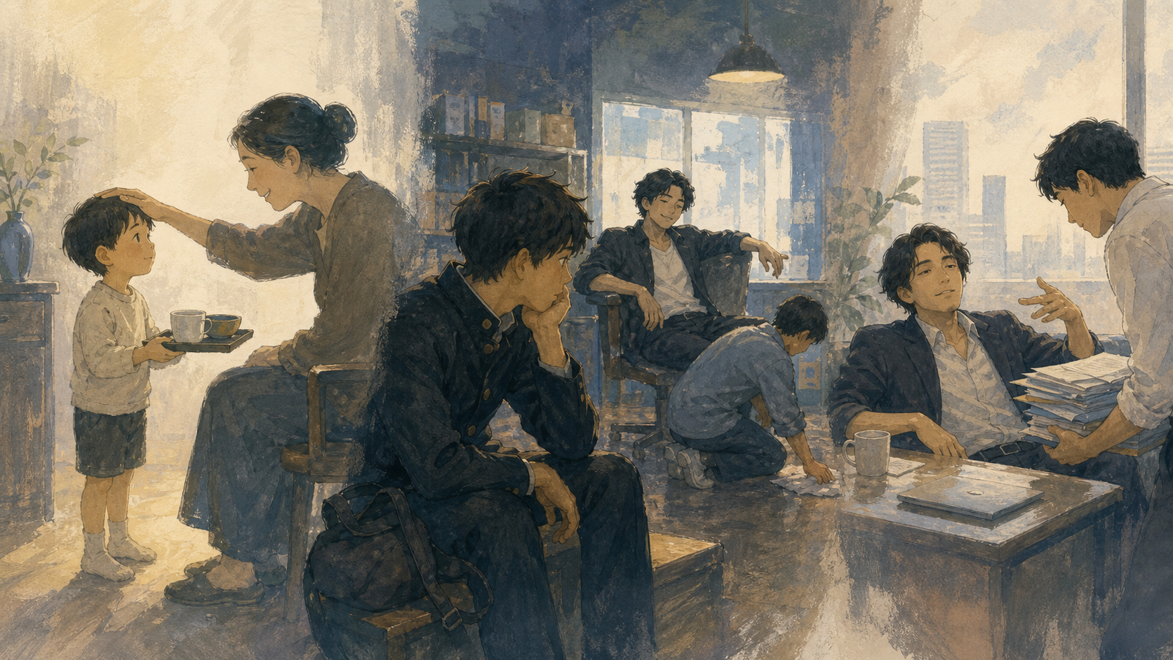 人を利用する人の心理的な背景を示す図解