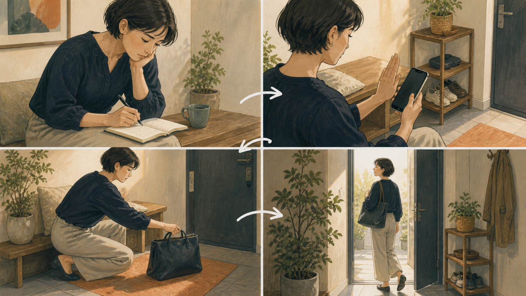 人を利用する相手から離れる4ステップの図解