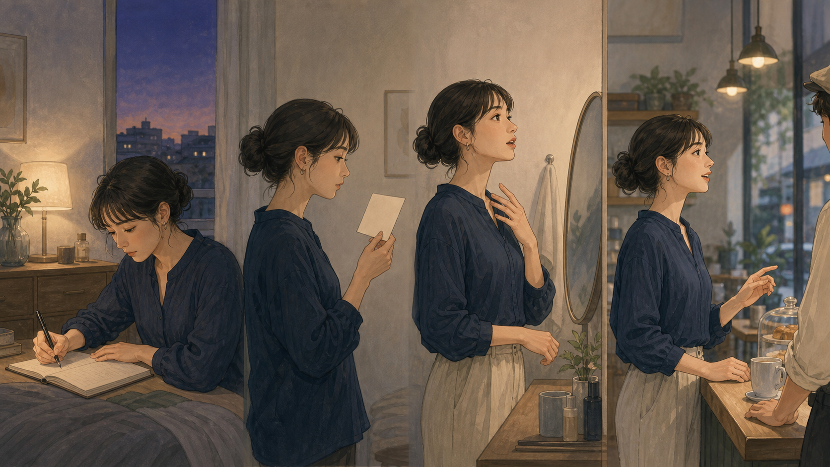 自分の声を出しやすくする4ステップの図解